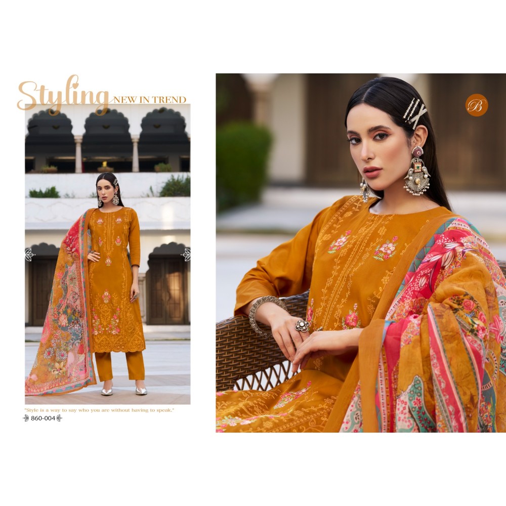 ZARQASH VOL 6 BELLIZA (Cotton Dupatta)