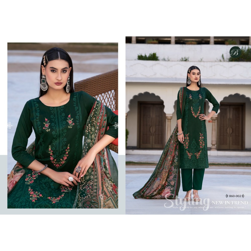 ZARQASH VOL 6 BELLIZA (Cotton Dupatta)