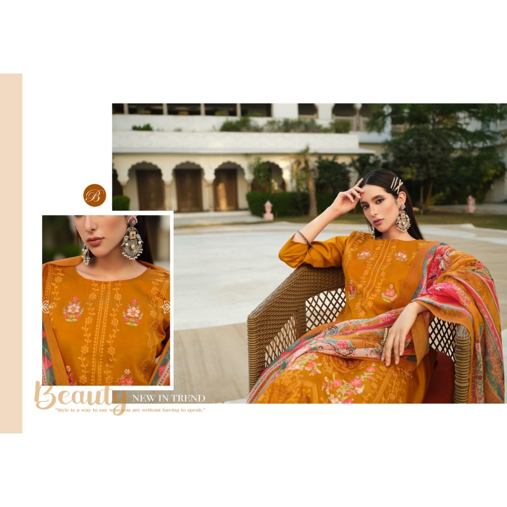 ZARQASH VOL 6 BELLIZA (Cotton Dupatta)