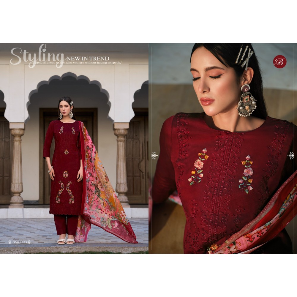 ZARQASH VOL 6 BELLIZA (Cotton Dupatta)