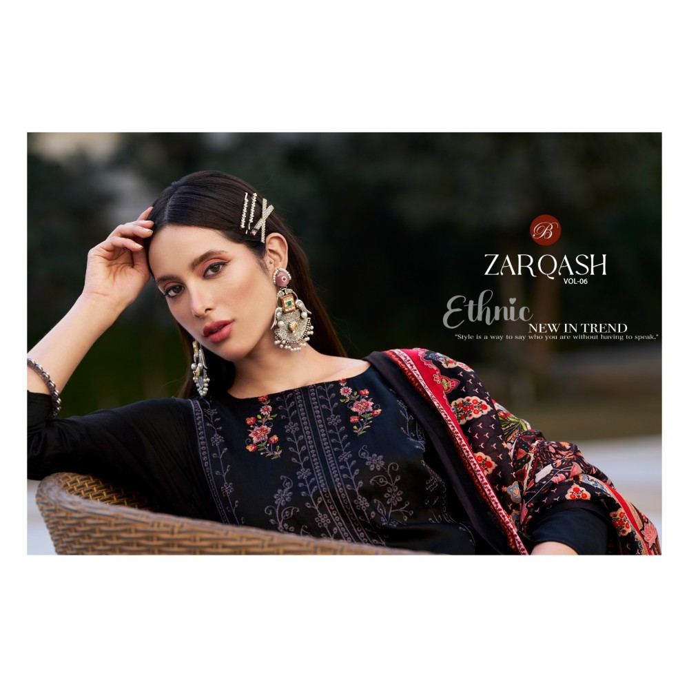 ZARQASH VOL 6 BELLIZA (Cotton Dupatta)