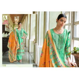 ZENA ALOK SUITS (Cotton Dupatta)