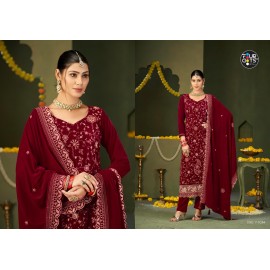 ZILPAH VELVET FOURDOTS (winter Collection)