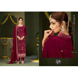 ZILPAH VELVET FOURDOTS (winter Collection)