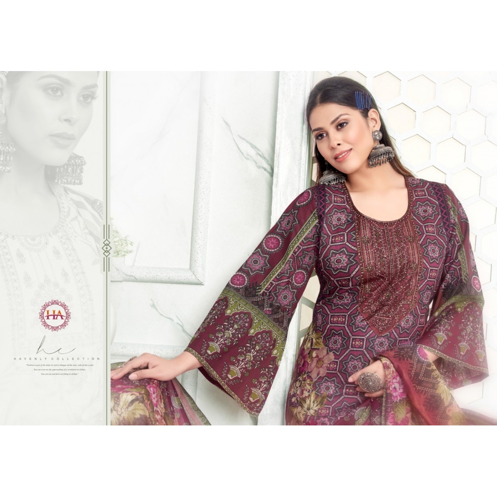 ZOHRA 3 HASHIT ALOK SUITS (Cotton Dupatta)