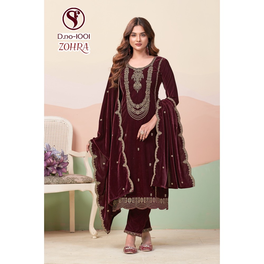 ZOHRA VELVET SWEETY  (Winter Collection)
