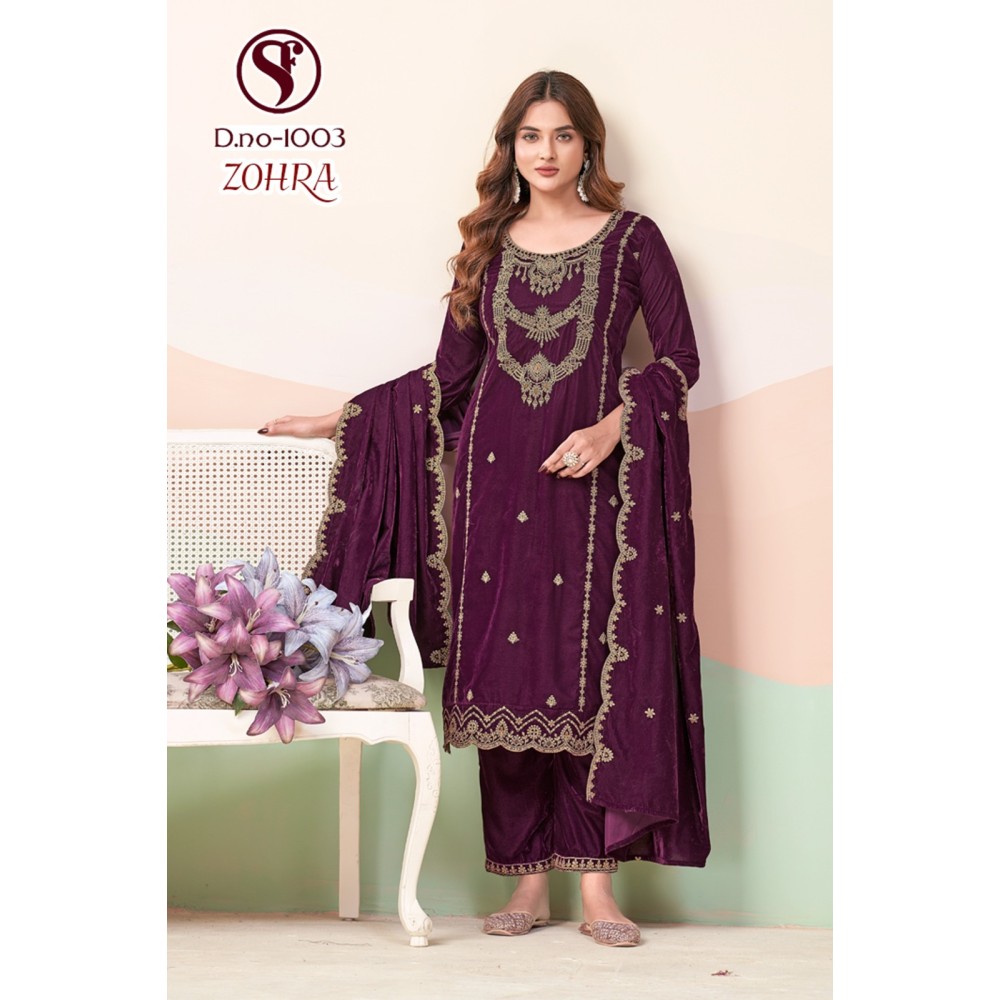 ZOHRA VELVET SWEETY  (Winter Collection)