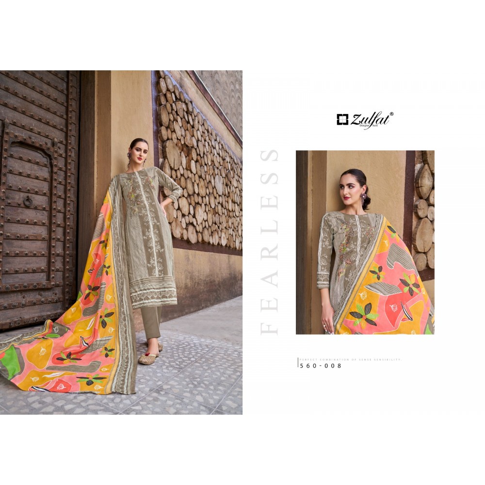 ZOHRA VOL 3 ZULFAT (Cotton Dupatta)