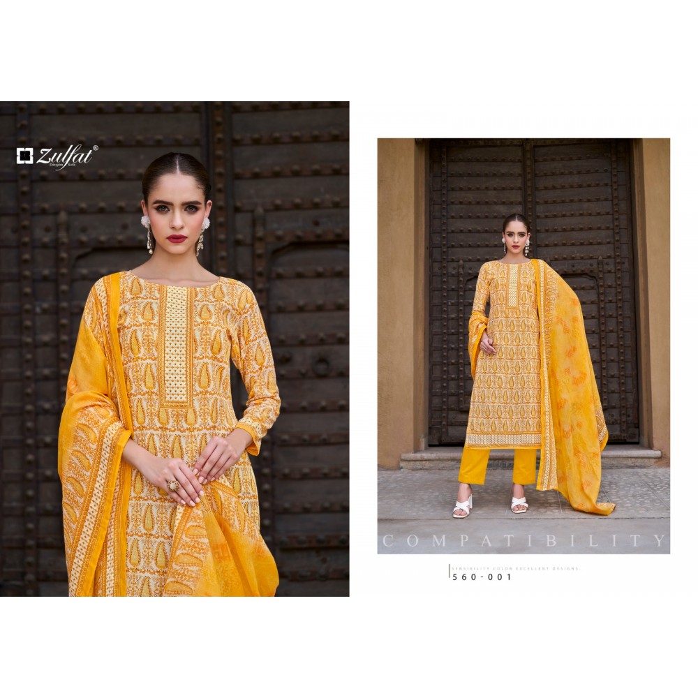 ZOHRA VOL 3 ZULFAT (Cotton Dupatta)