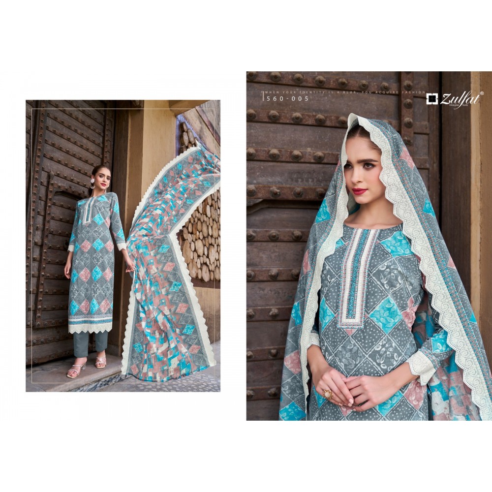 ZOHRA VOL 3 ZULFAT (Cotton Dupatta)