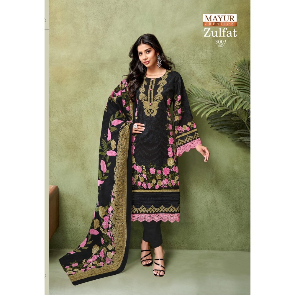ZULFAT 3 MAYUR (Cotton Dupatta)