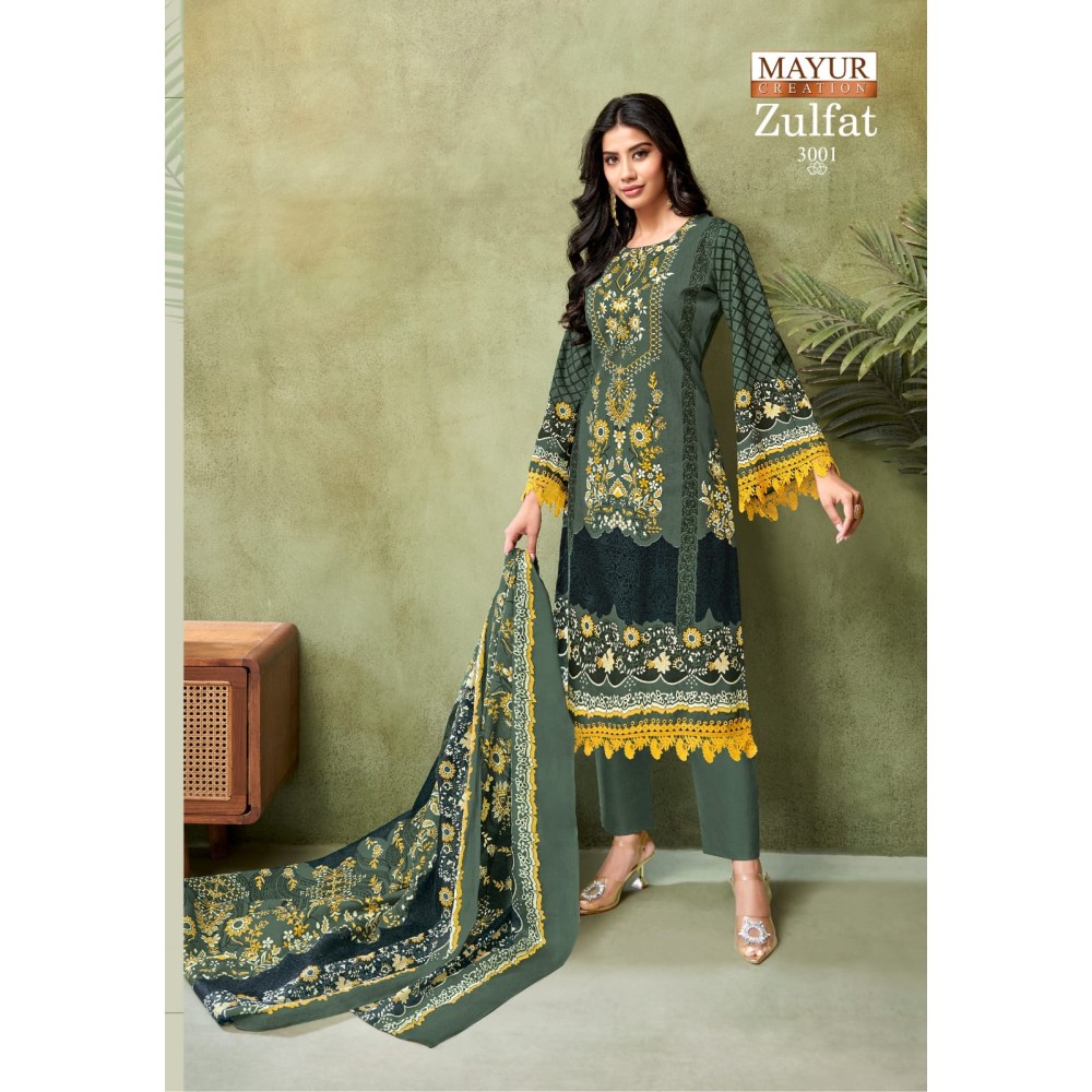 ZULFAT 3 MAYUR (Cotton Dupatta)