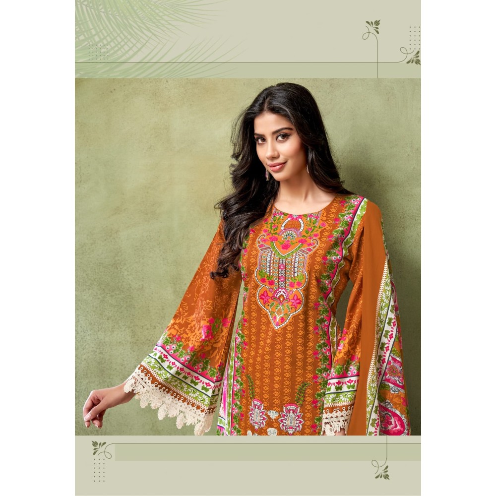 ZULFAT 3 MAYUR (Cotton Dupatta)