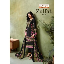 ZULFAT 3 MAYUR (Cotton Dupatta)